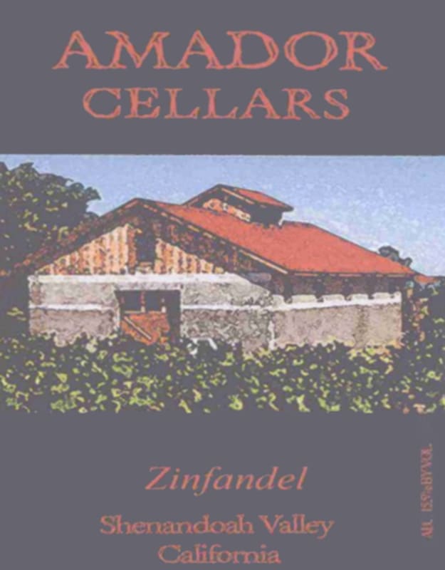 Amador Cellars Zinfandel 2012 Front Label