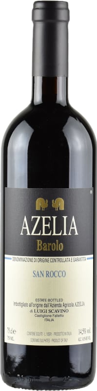 Azelia Barolo San Rocco 2016 Front Bottle Shot