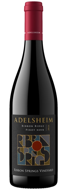 Adelsheim Ribbon Springs Vineyard Pinot Noir 2021 Front Bottle Shot