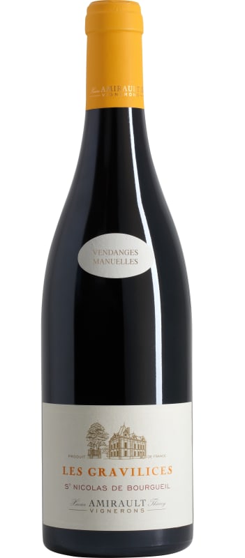Domaine Xavier et Agnes Amirault St Nicolas de Bourgueil Les Gravilices 2015 Front Bottle Shot