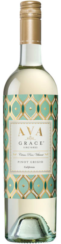 AVA Grace Pinot Grigio 2018 Front Bottle Shot