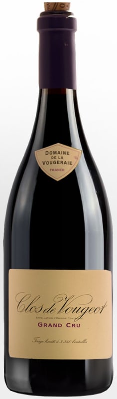Domaine de la Vougeraie Clos de Vougeot Grand Cru 2016 Front Bottle Shot