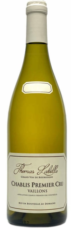 Thomas Labille Chablis Vaillons Premier Cru 2022 Front Bottle Shot