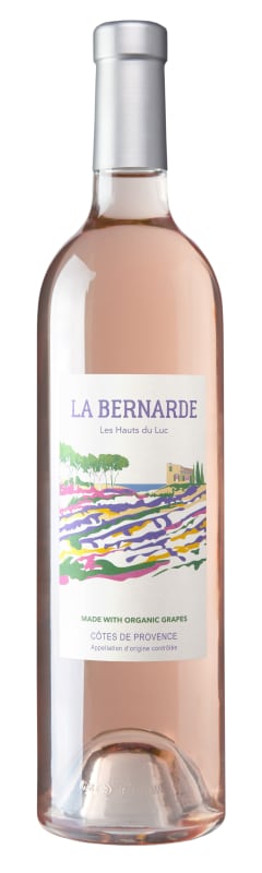 La Bernarde Cotes de Provence Les Hauts de Luc Rose 2019 Front Bottle Shot