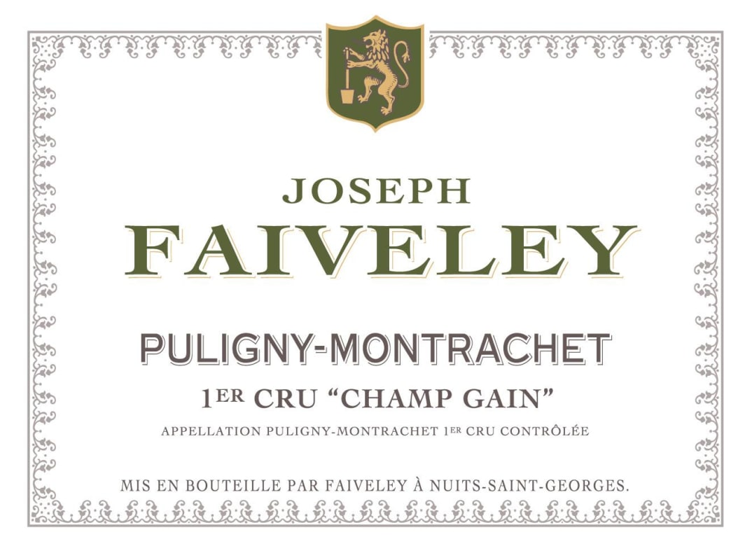 Faiveley Puligny-Montrachet Champ Gain Premier Cru 2007 Front Label