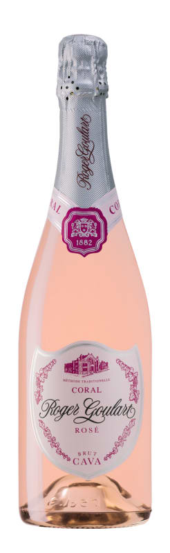 Roger Goulart Coral Brut Rose Cava Front Bottle Shot