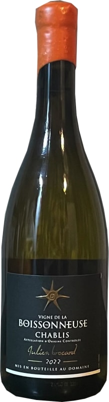 Julien Brocard Chablis Vigne de la Boissonneuse 2022 Front Bottle Shot