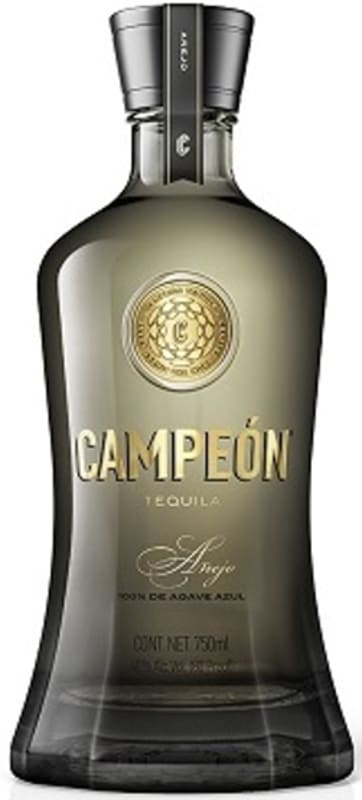 Campeon Anejo Tequila Front Bottle Shot