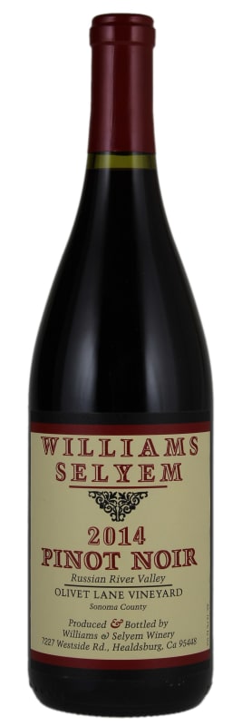 Williams Selyem Olivet Lane Pinot Noir 2014 Front Bottle Shot