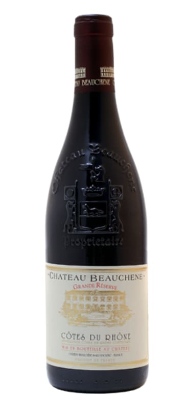 Chateau Beauchene Cotes du Rhone Grande Reserve 2018 Front Bottle Shot