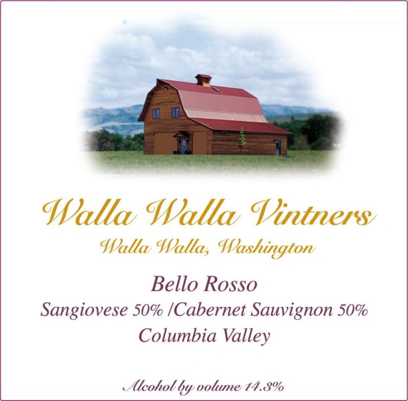 Walla Walla Vintners Vintners Bello Rosso 2012 Front Label