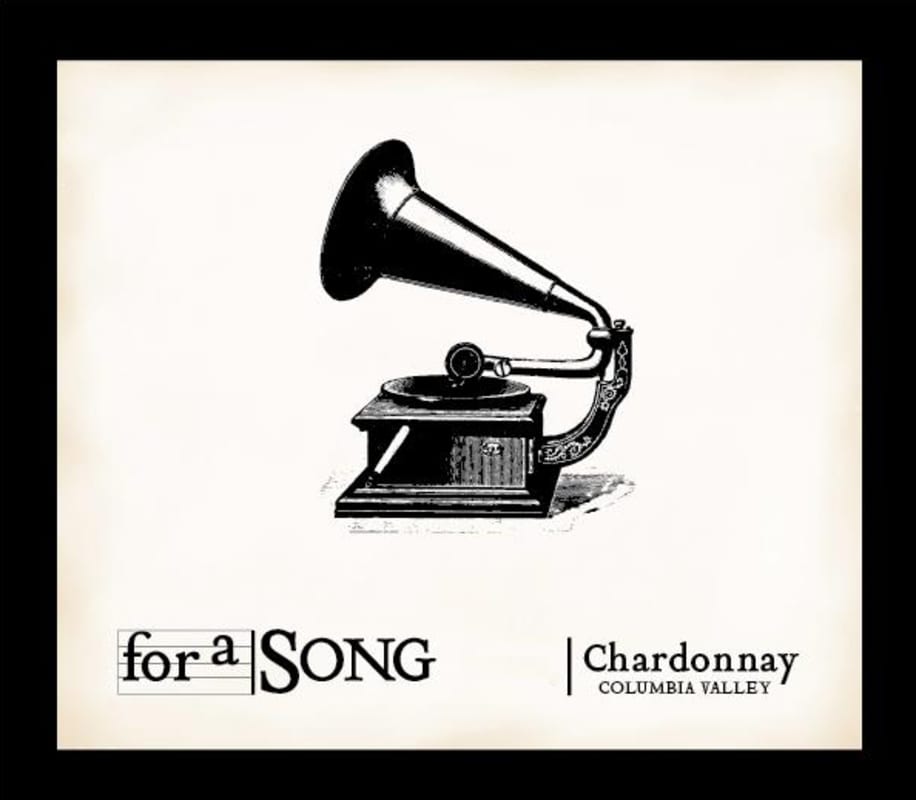 For A Song Wines Chardonnay 2015 Front Label