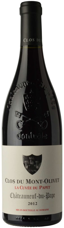 Clos du Mont Olivet Chateauneuf-du-Pape Cuvee Papet 2012 Front Bottle Shot