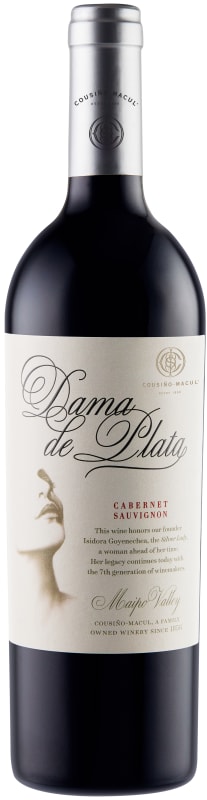 Cousino Macul Dama de Plata Cabernet Sauvignon 2021 Front Bottle Shot