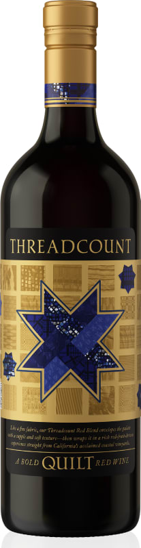 Quilt Thread Count Red Blend Front Bottle Shot