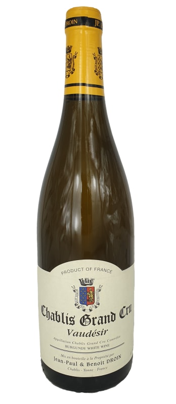 Jean Paul & Benoit Droin Chablis Vaudesir Grand Cru 2021 Front Bottle Shot