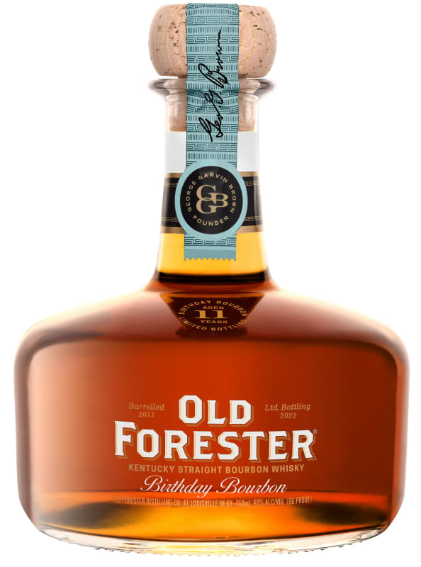 Old Forester Birthday Bourbon Whiskey 2022 Front Bottle Shot