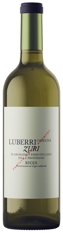 Luberri Rioja Zuri Blanco 2023 Front Bottle Shot