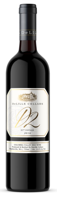 DeLille D2 Estate Red 2016 Front Bottle Shot
