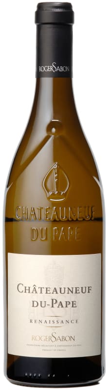 Roger Sabon Chateauneuf-du-Pape Renaissance Blanc 2015 Front Bottle Shot