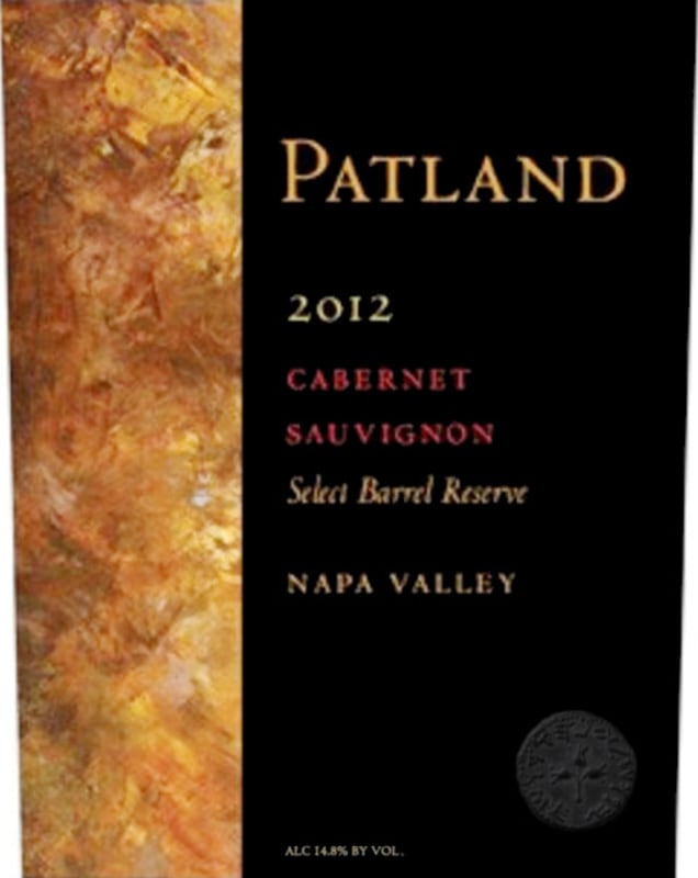 Patland Estate Vineyards Select Barrel Reserve Cabernet Sauvignon 2012 Front Label