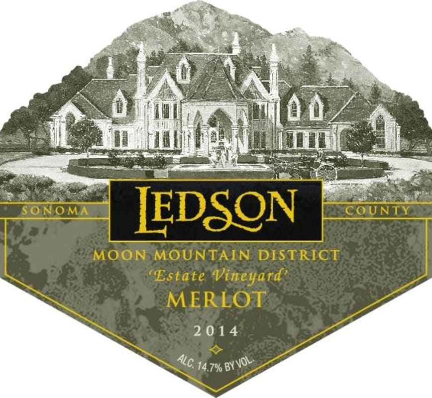 Ledson Winery & Vineyards Estate Vineyard Merlot 2014 Front Label