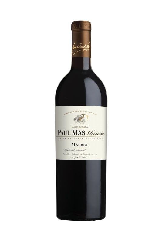 Paul Mas Reserve Malbec 2017 Front Bottle Shot