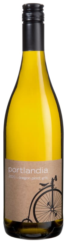 Portlandia Winery Pinot Gris 2020 Front Bottle Shot