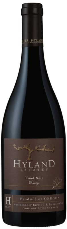 Hyland Estates Coury Pinot Noir 2015 Front Bottle Shot
