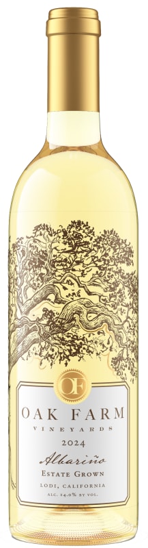Oak Farm Albarino 2024 Front Bottle Shot