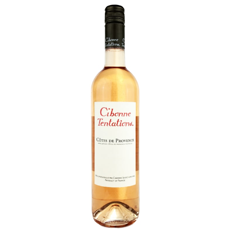 Clos Cibonne Cotes de Provence Tentations Rose 2016 Front Bottle Shot