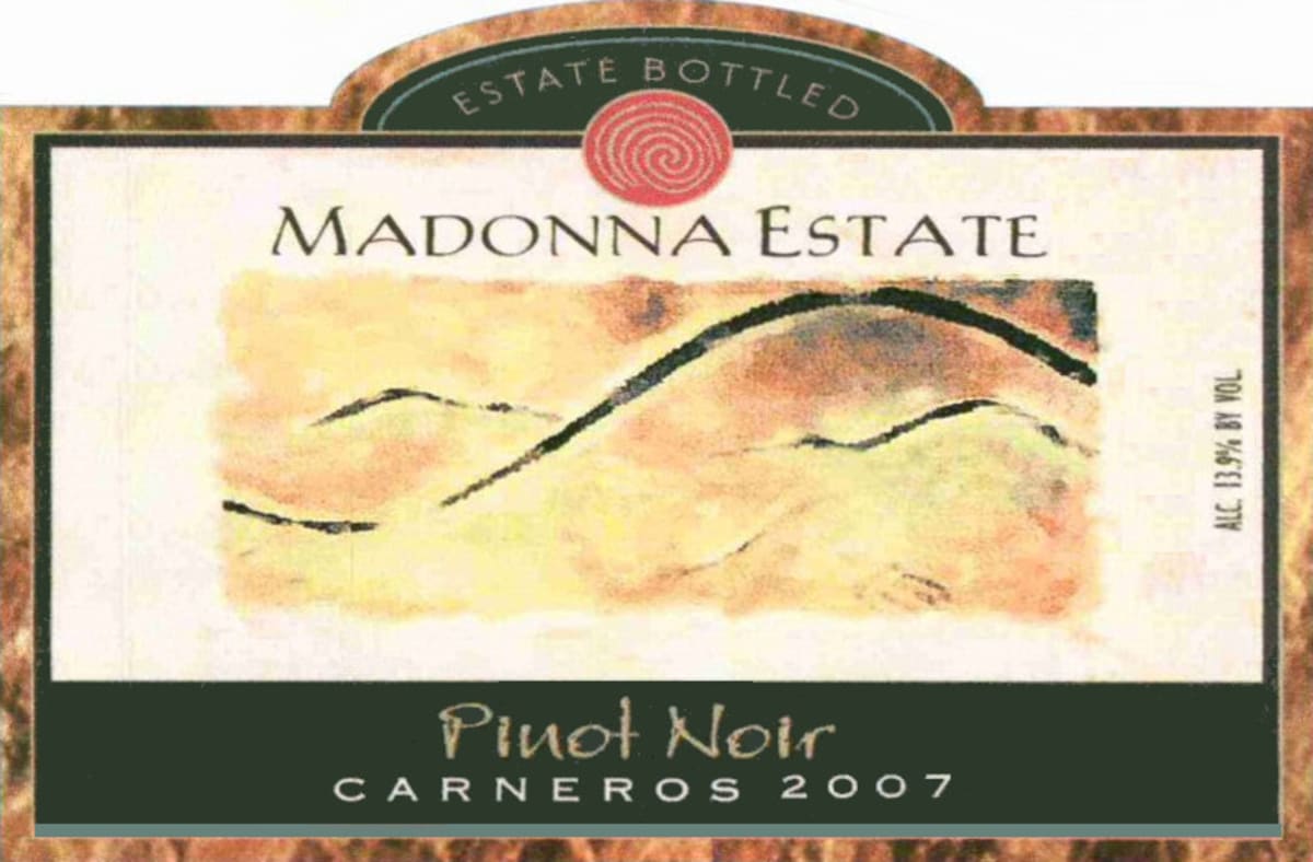 Madonna Estate Pinot Noir 2007 Front Label