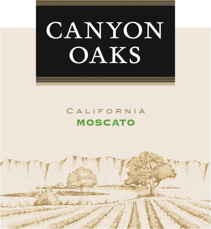 Canyon Oaks Moscato 2017 Front Label