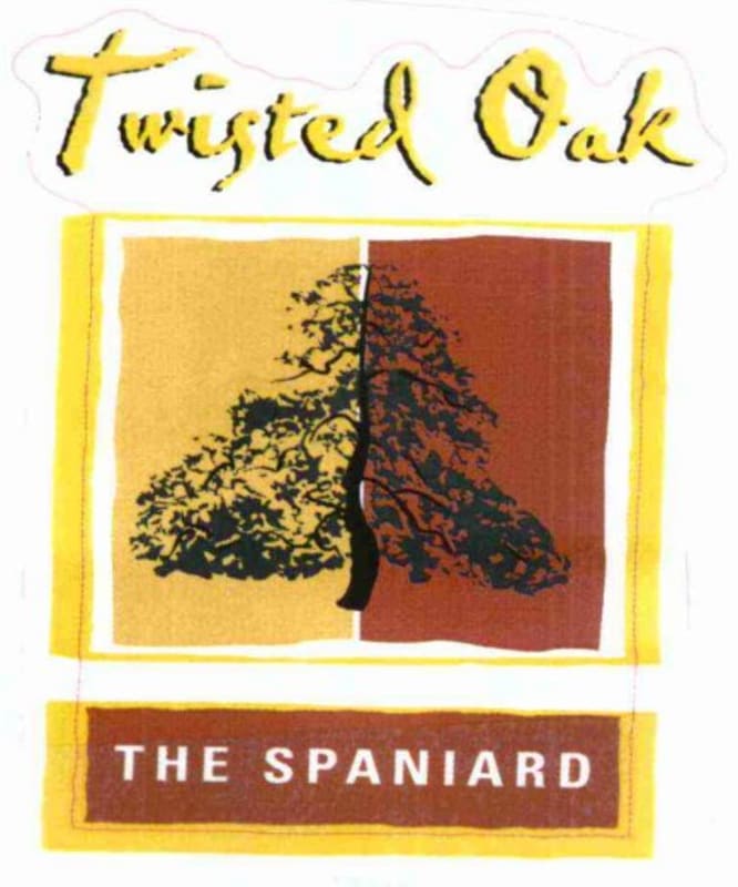 Twisted Oak Winery The Spaniard 2002 Front Label