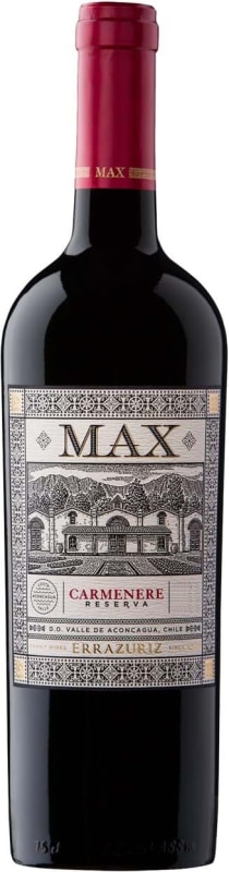Errazuriz Max Reserva Carmenere 2016 Front Bottle Shot