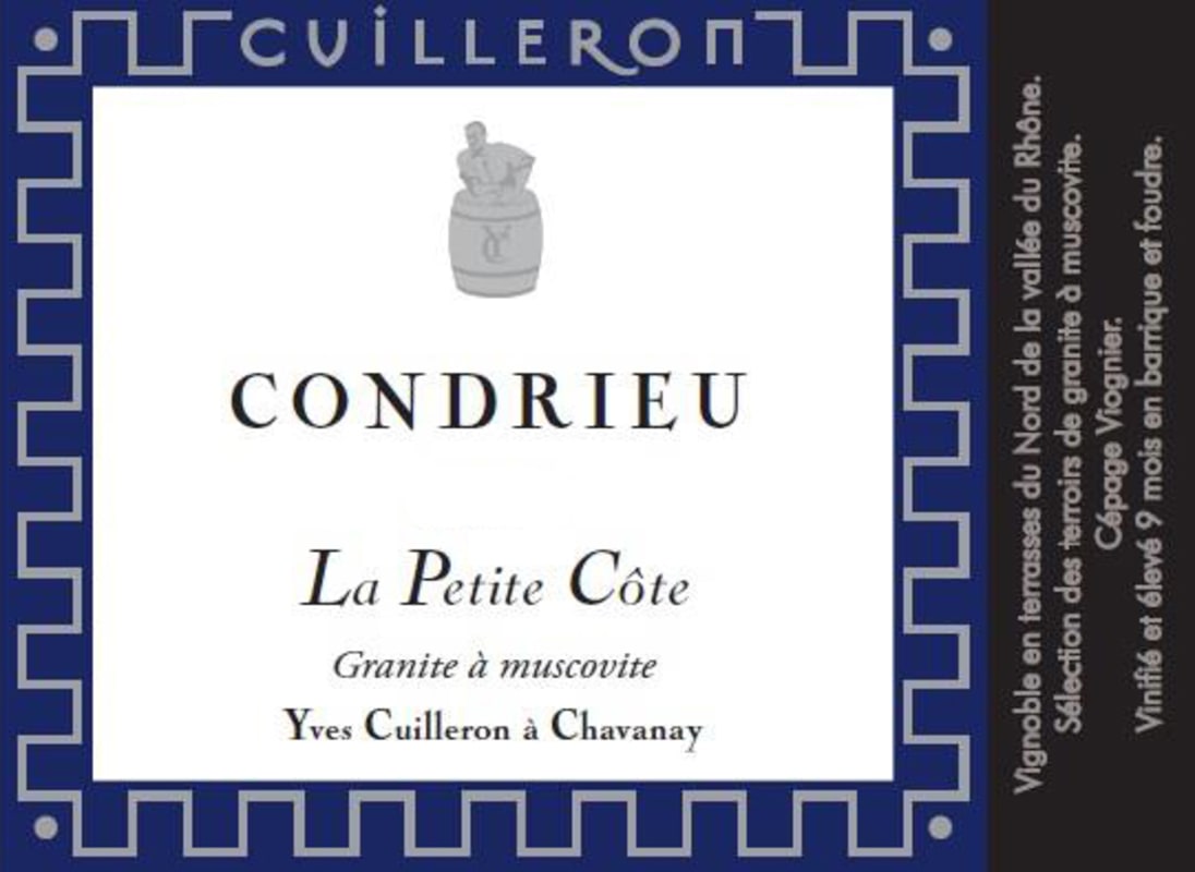 Yves Cuilleron Condrieu La Petite Cote (375ML half-bottle) 2021 Front Label