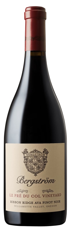 Bergstrom Ribbon Ridge Le Pre Du Col Vineyard Pinot Noir 2022 Front Bottle Shot