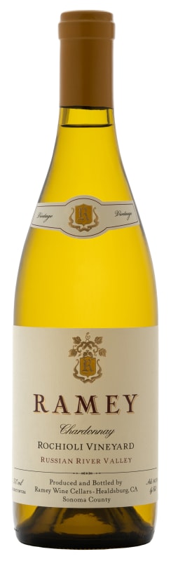 Ramey Rochioli Vineyard Chardonnay 2022 Front Bottle Shot