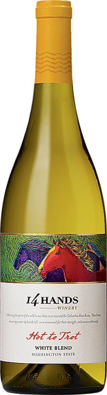 14 Hands Hot to Trot White Blend 2016 Front Bottle Shot