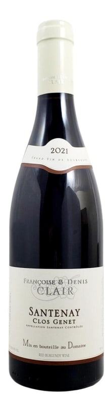 Francoise & Denis Clair Santenay Clos Genet 2021 Front Bottle Shot