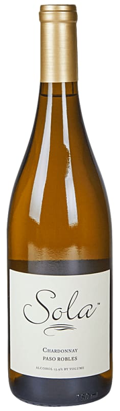 Sola Paso Robles Chardonnay 2018 Front Bottle Shot