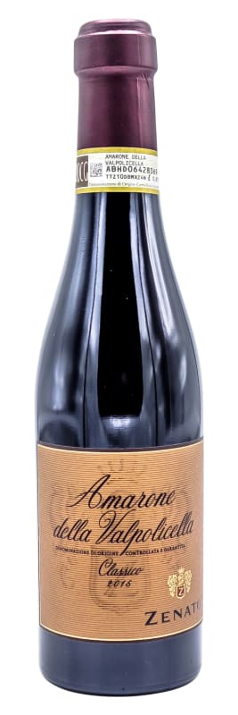 Zenato Amarone della Valpolicella Classico (375ML half-bottle) 2016 Front Bottle Shot