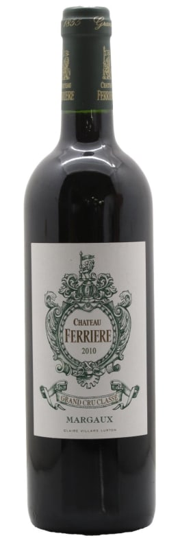 Chateau Ferriere 2010 Front Bottle Shot