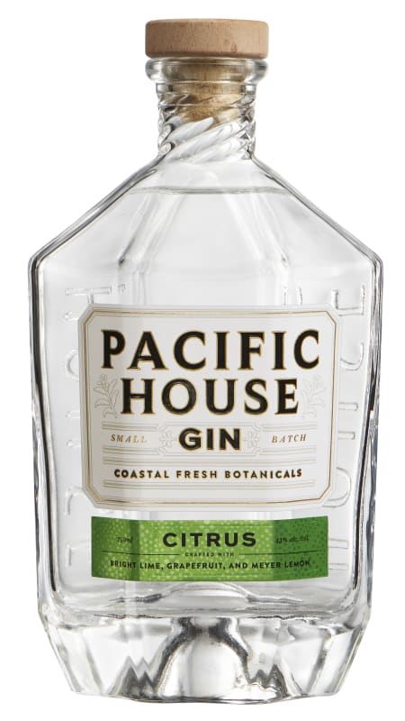Pacific House Citrus Small Batch Gin Front Bottle Shot