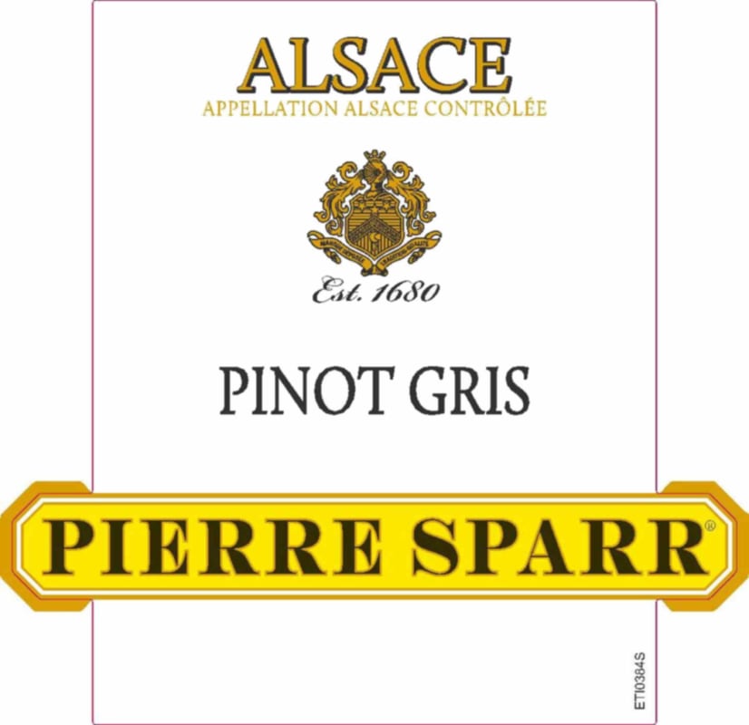 Pierre Sparr Alsace Selection Pinot Gris 2015 Front Label