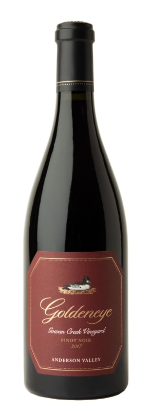 Goldeneye Gowan Creek Vineyard Pinot Noir 2017 Front Bottle Shot