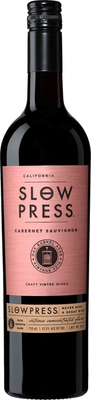 Slow Press Cabernet Sauvignon 2018 Front Bottle Shot