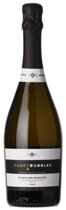 Honey Bubbles Sparkling Moscato Front Bottle Shot