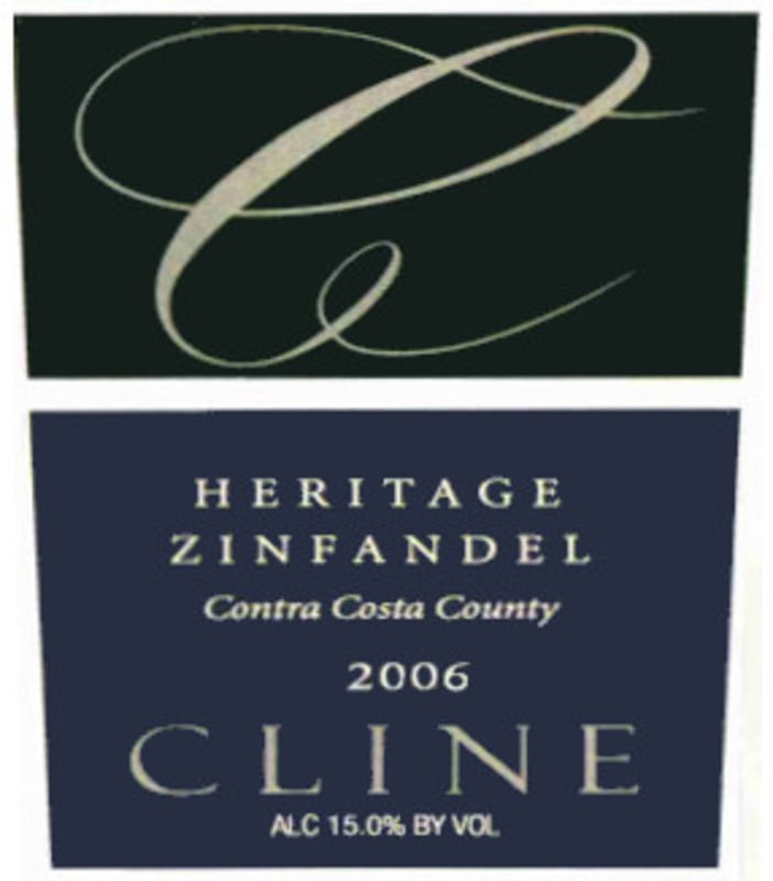 Cline Heritage Zinfandel 2006 Front Label