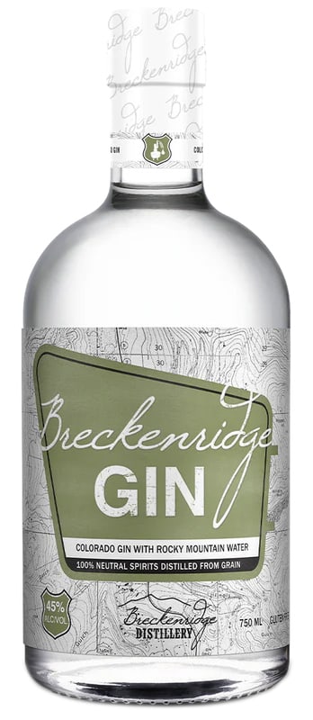 Breckenridge Gin Front Bottle Shot